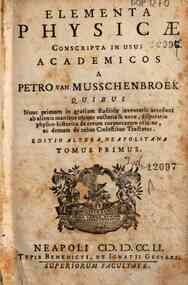 Elementa physicæ conscripta in usus academicos a ... - 1