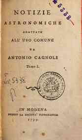 Notizie astronomiche adattate all'uso comune da An... - 1