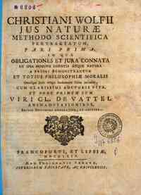 Christiani Wolfii Jus naturae methodo scientif... - 1