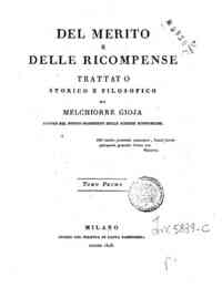 Nuovo prospetto delle scienze economiche ossia som... - 7/8: Del merito e delle ricompense trattato st... - 1