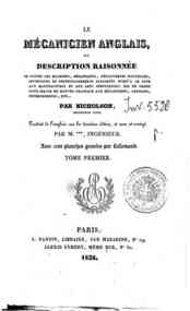 Le mécanicien anglais, ou description raisonn... - 1