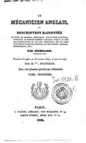 Le mécanicien anglais, ou description raisonn... - 3