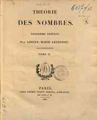 Théorie des nombres. Par Adrien-Marie Legendre. T... - 2