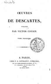 Oeuvres de Descartes, publiées par Victor Cousin.... - 3