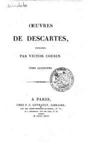 Oeuvres de Descartes, publiées par Victor Cousin.... - 4
