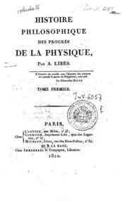 Histoire philosophique des progrès de la physique... - 1