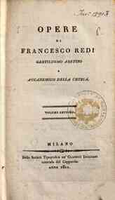Opere di Francesco Redi gentiluomo aretino e accad... - Volume 7