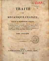Traité de mécanique céleste, par P.S. Laplace, ... - 5