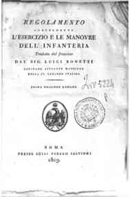 Regolamento concernente l'esercizio e le manovre d... - 1