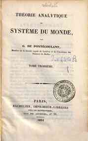 Théorie analytique du système du monde, par M. G... - 3