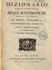 Dizionario enciclopedico delle matematiche delli s... - 2