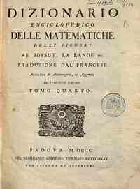Dizionario enciclopedico delle matematiche delli s... - 4