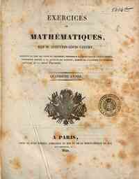 Exercices de mathematiques, par M. Augustin-Louis ... - 4