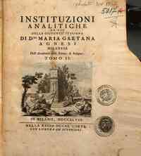 Instituzioni analitiche ad uso della gioventù ita... - 2