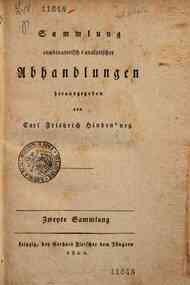 Sammlung combinatorisch-analytischer Abhandlungen ... - 2. 1800