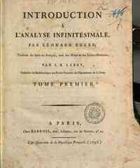 Introduction à l'analyse infinitésimale, par Lé... - 1