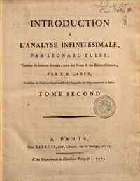 Introduction à l'analyse infinitésimale, par Lé... - 2