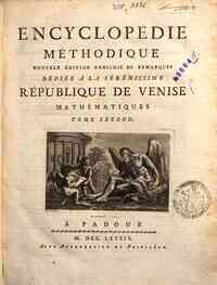 Encyclopedie methodique. Nouvele edition enrichie ... - Mathematiques. Tome premier [-second] - 2.2