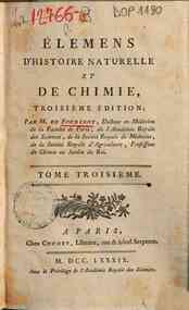 Elémens d'histoire naturelle et de chimie ... par... - 3