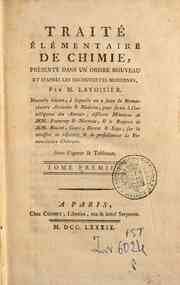 Traité élémentaire de chimie, présenté dans u... - 1
