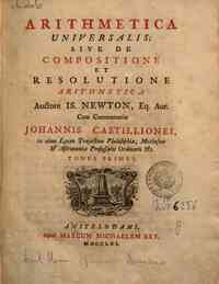 Arithmetica universalis; sive De compositione et r... - 1