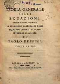 Teoria generale delle equazioni, in cui si dimostr... - 1