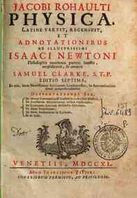 Jacobi Rohaulti Physica. Latine vertit, recens... - 1