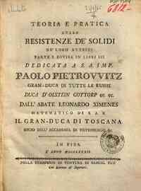 Teoria e pratica delle resistenze de' solidi ne' l... - 1