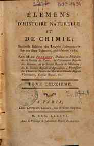 Elemens d'histoire naturelle et chimie; par M. de ... - 2