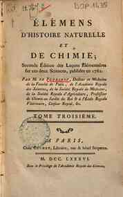 Elemens d'histoire naturelle et chimie; par M. de ... - 3