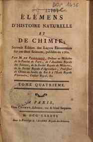 Elemens d'histoire naturelle et chimie; par M. de ... - 4