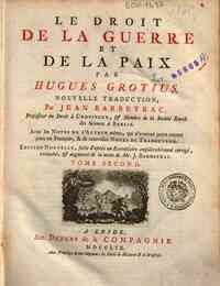 Le droit de la guerre et de la paix par Hugues... - 2