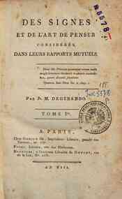 Des signes et de l'art de penser consideres dans l... - 1