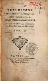 Prelezioni sui principj matematici della filosofia... - 2