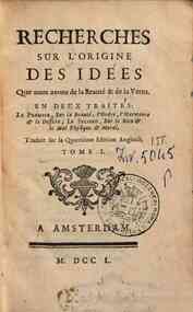 Recherches sur l'origine des idees que nous avons ... - 1 / Francis Hutcheson