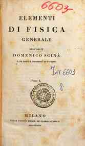 Elementi di fisica generale / dell'abate Domenico ... - 1 / dell'abate Domenico Scina