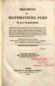 Corso completo di matematiche pure : opera destina... - 2 / di L.-B. Francoeur