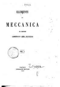 Elementi di meccanica / del professore Remigio Del... - 1 / Remigio Del Grosso