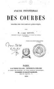 Analyse infinitésimale des courbes tracées sur u... - 1: / Louis Aoust