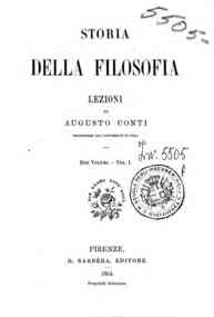 Storia della filosofia : lezioni - 1 / di Augusto Conti