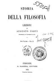 Storia della filosofia : lezioni - 2 / di Augusto Conti
