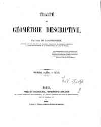 Traité de géométrie descriptive / par Jules de ... - 1 / Jules de La Gournerie