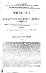 Résumé des leçons données a l'Ecole des ponts ... - 1.2 / Navier
