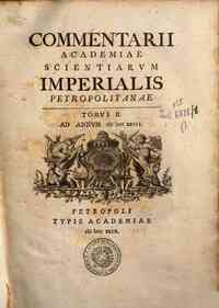 Commentarii Academiae Scientiarum Imperialis Petro... - 2: Tomus 2. Ad annum 1727