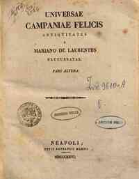 Universae Campaniae felicis antiquitates a Mariano... - 2