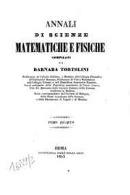 Annali di scienze matematiche e fisiche / compilati da Barnaba Tortolini[...] - 1853 4(1853) - anno patrimoniale 2013 