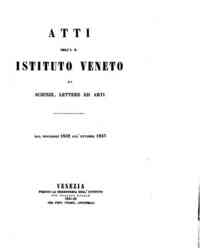 Atti dell'I.R. Istituto veneto di scienze, lettere ed arti[...] - 1862-1863 s.3, t.8 (1862/63), I parte 