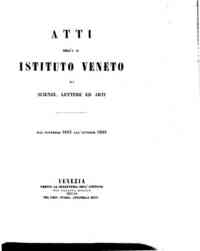 Atti dell'I.R. Istituto veneto di scienze, lettere ed arti[...] - 1863-1864 s.3, t.9 (1863/64), I parte 