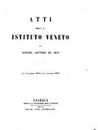 Atti dell'I.R. Istituto veneto di scienze, lettere ed arti[...] - 1864-1865 s.3, t.10.1 (1864/65) II parte 