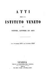 Atti dell'I.R. Istituto veneto di scienze, lettere ed arti[...] - 1865-1866 s.3, t.11 (1865/66) I parte 